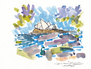 Sydney Opera House Jacaranda Abstract