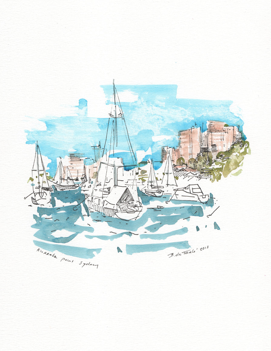 Boats at Kurraba Point Sydney