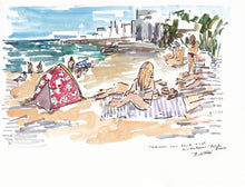 Load image into Gallery viewer, Bondi Beach hibiscus sun tent with girls