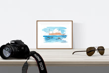 Load image into Gallery viewer, Old gaffer sailing boats in front of the Sydney Opera House