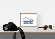 Load image into Gallery viewer, Sydney Harbour Bridge Deep Blue Boats